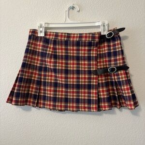 NWT Brandy Melville Plaid Wrap Skirt